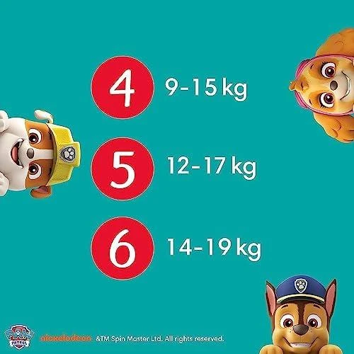 Pampers Active Baby Pants Sauskelnės-Kelnaitės - Šunyčių patrulių leidimo, 6 dydis, 14-19kg, 60 vnt.