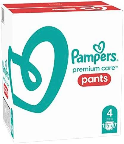 Sauskelnės-kelnaitės Pampers Premium Care, 4 dydis, 9–15 kg, 114 vnt.
