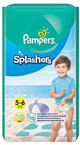 Sauskelnės-Kelnaitės PAMPERS Pants Splashers, 5 dydis 14+ kg, 10 vnt.