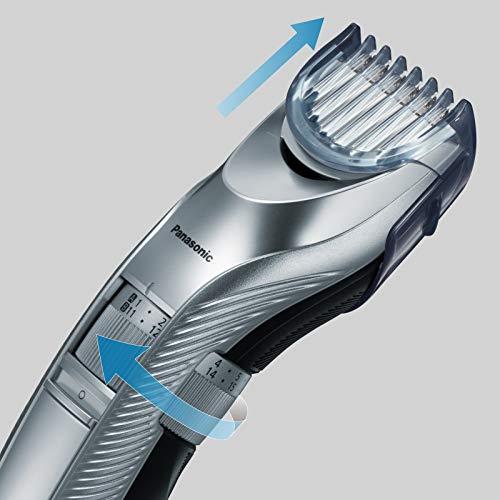 Panasonic | Plaukų kirpimo mašinėlė | ER-GC71-S503 | Belaidis arba laidinis | Ilgio žingsnių skaičius 38 | Žingsnio tikslumas 0,5 mm | Sidabras