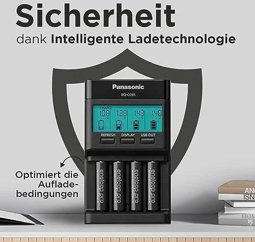 Kroviklis Panasonic ENELOOP Pro BQ-CC65E, 2 val
