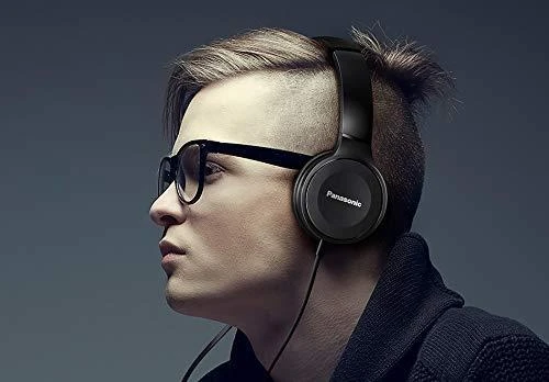 Stereofoninės ausinės Panasonic RP-HF100E-K, Juodos