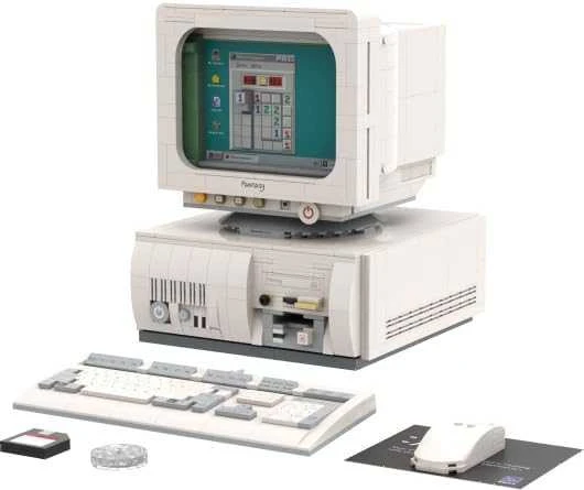 PANTASY Retro 90s PC Konstruktorius | 1634 dalių