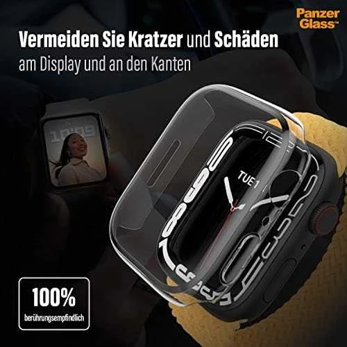 Panzer Glass PanzerGlass Viso korpuso Apple Watch 7 45mm ekrano apsauga, Skaidrus