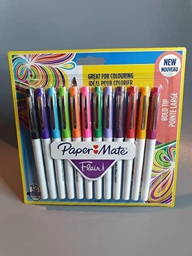 Tušinukų rinkinys piešimui PaperMate Flair Bold 12 (1,2mm) - 2138474