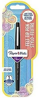 Paper Mate Flair juodas flomasteris pakuotėje
