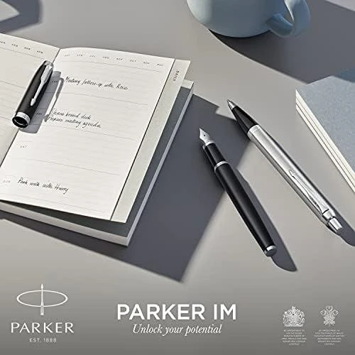 Automatinis tušinukas PARKER IM Dark 1.0mm, mėlynas rašl. (2017)