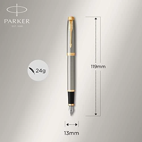 Plunksnakotis Parker IM Brushed Metal GT Medium