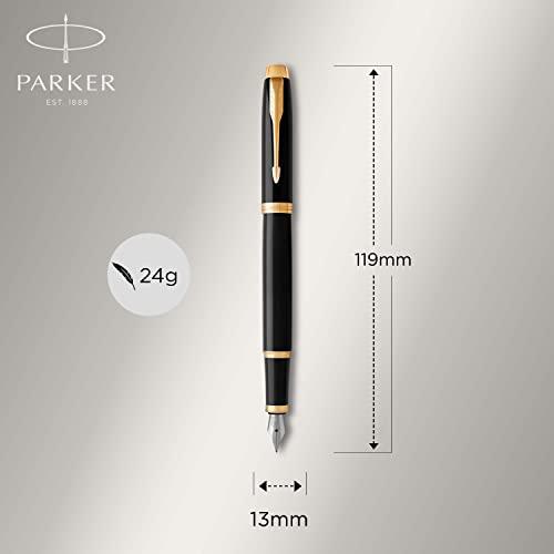 Plunksnakotis Parker IM Juodas Lacquer GT Medium