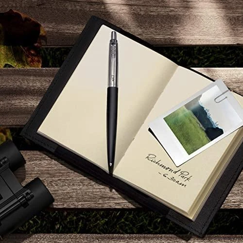Automatinis tušinukas Parker Jotter XL Matte Juodas CT Medium Mėlyna