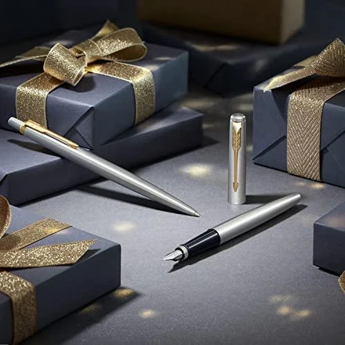 Plunksnakotis Parker Jotter Bond Street Juodas CT Medium Mėlyna