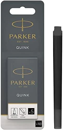 Rašalo kapsulės Parker Quink Juoda 10 vnt - 1950206