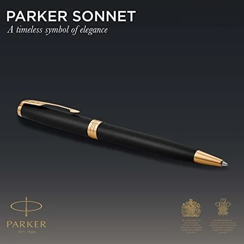 Pašukamas tušinukas Parker Sonnet Matte Juodas GT