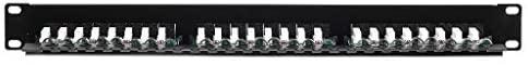 NETRACK 104-01 patch panel 19inch 24-jungtys kat. 5e UTP su lentyna