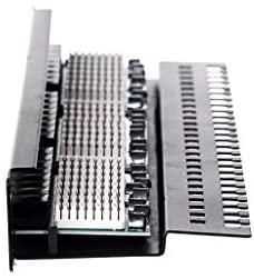 NETRACK 104-01 patch panel 19inch 24-jungtys kat. 5e UTP su lentyna