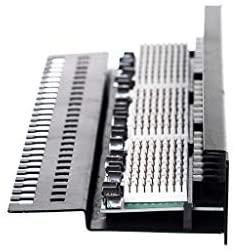 NETRACK 104-01 patch panel 19inch 24-jungtys kat. 5e UTP su lentyna