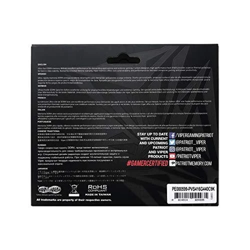 Patriot Viper Steel 32GB (2x16GB 3200MHz DDR4 CL16 DIMM)