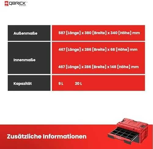 Q-Brick Įrankių dėžė Qbrick SKRQONED2PCZEPG003