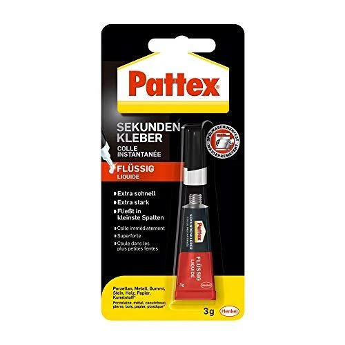 Pattex Sekundenkleber Classic Flüssig WA97, Tube mit 3g