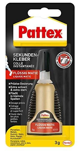 „Pattex Matic“ skysti antriniai klijai, buteliukas tepimui, 3 g