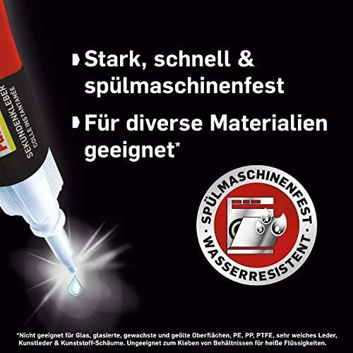Pattex Sekundenkleber Classic Flüssig WA97, Tube mit 3g