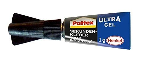 Pattex Sekundenkleber Mini-Trio Gel, 3 Tuben mit je 1g