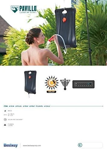 Bestway kempingo dušas 20 l talpos saulės dušas 58224