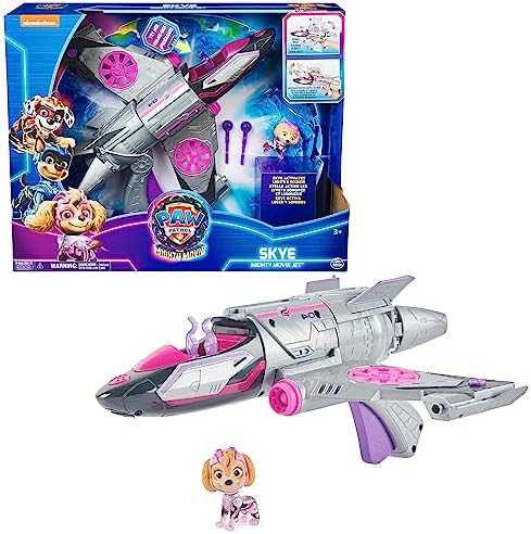 Spin Master PAW Patrol The Mighty Movie - Lėktuvas "Skyes" su garso ir šviesų efektais