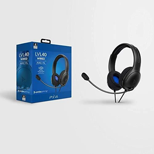 Žaidimų ausinės PDP Gaming LVL 40, skirtos PS4, Pilkos