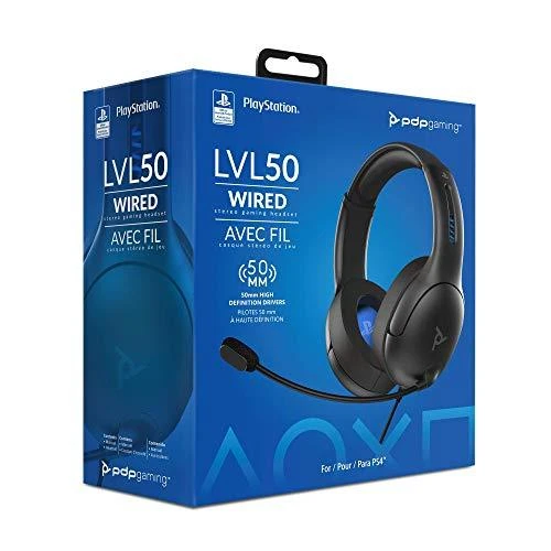 Laidinės ausinės PDP Gaming LVL 50, pilkos (PS4)