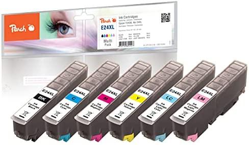 Peach 316594 rašalo kasetė Juoda, Žydras, Tarpinė magenta, Tarpinė žydra, Geltona 6 vnt