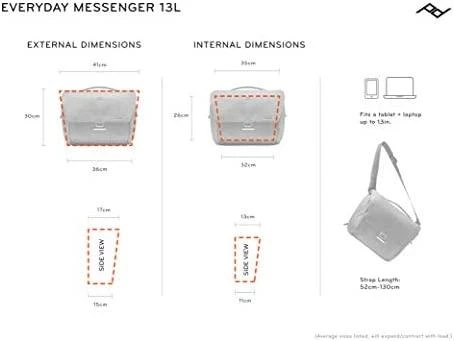Peak Design rankinė per petį Everyday Messenger V2 13L, juoda