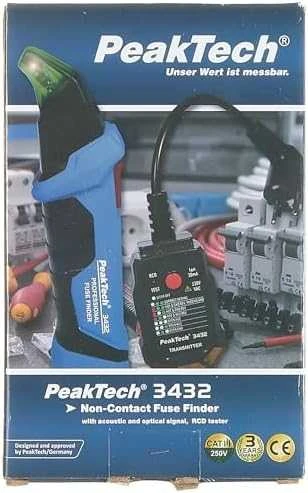 PeakTech 3432 RCD saugiklių ieškiklis