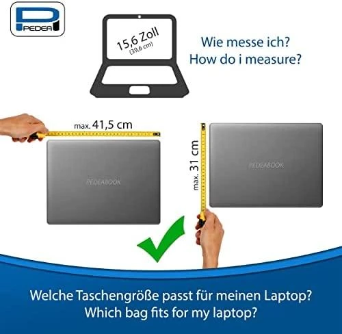 PEDEA Trend – dėklas su rankovėmis – 39,6 cm (15,6 colio)