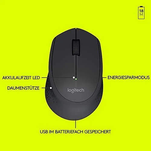 Optinė belaidė pelė Logitech M280 juoda