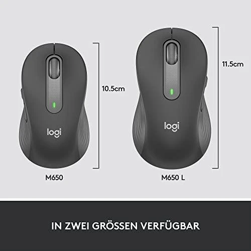 Belaidė pelė Logitech Signature M650 L, grafito spalvos