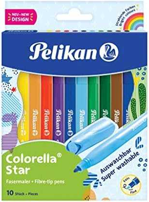 Pelikan Pelikan Fasermaler Colorella Star C302 10 ST sortiert Faltschachtel