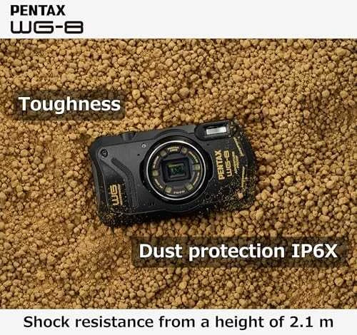 Ricoh Pentax WG-8 Juodas