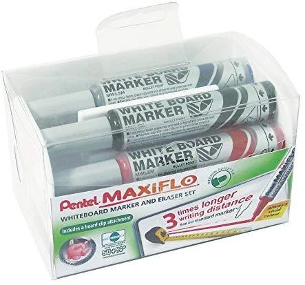 Marker Maxflo MWL5M sauso trynimo žymeklis MWL5M su kempine, 4 spalvos