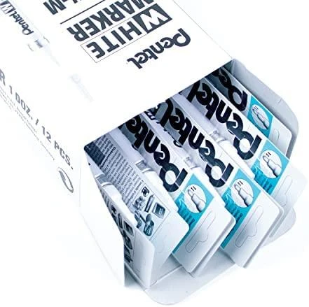 Permanentinis žymeklis PENTEL Baltas, baltos spalvos