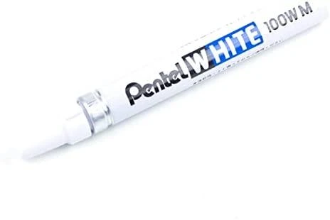 Permanentinis žymeklis PENTEL Baltas, baltos spalvos