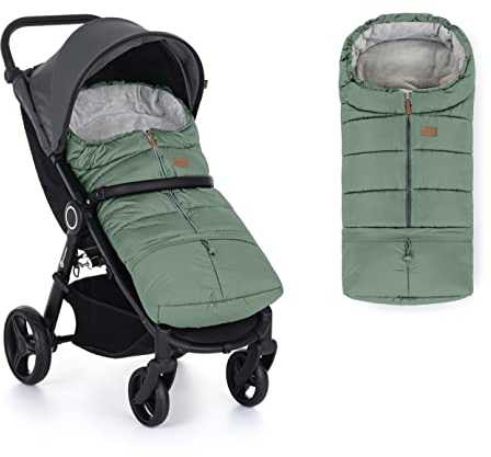 Petite&Mars Jibot - šiltas miegmaišis 3in1 | Blyškus eukaliptas