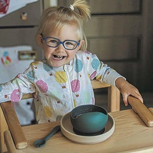 PETITE&MARS Silicone Suction Bowl Žalias 6m+