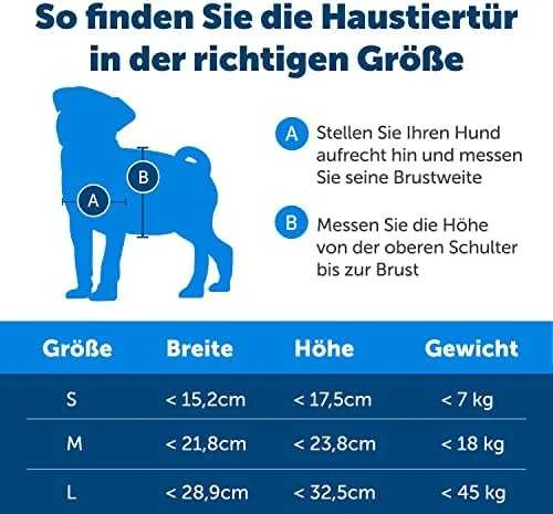 PetSafe Staywell durelės dviejų padėčių iki 18kg šunims baltos
