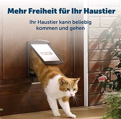 PetSafe Staywell durelės dviejų padėčių iki 18kg šunims baltos