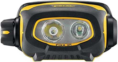 Petzl E78CHR 2 Pixa 3R priekinis žibintas juodas/geltonas (Pažeista pakuotė)