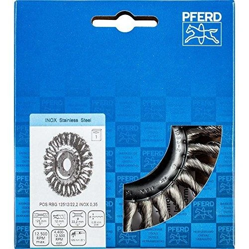 Metalinis šepetys 125x12x22mm PFERD RBG INOX 0,35