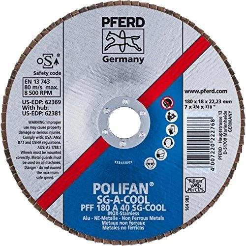 Šlifavimo diskas PFERD PFF A-Cool SG Inox+Alu 60