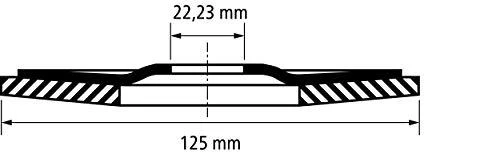 Šlifavimo diskas PFERD PFC125 Z PSF 80