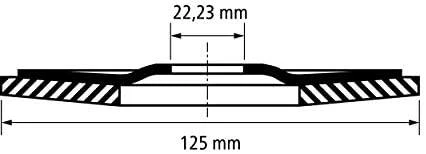 Šlifavimo diskas PFERD PFC125 Z PSF 120